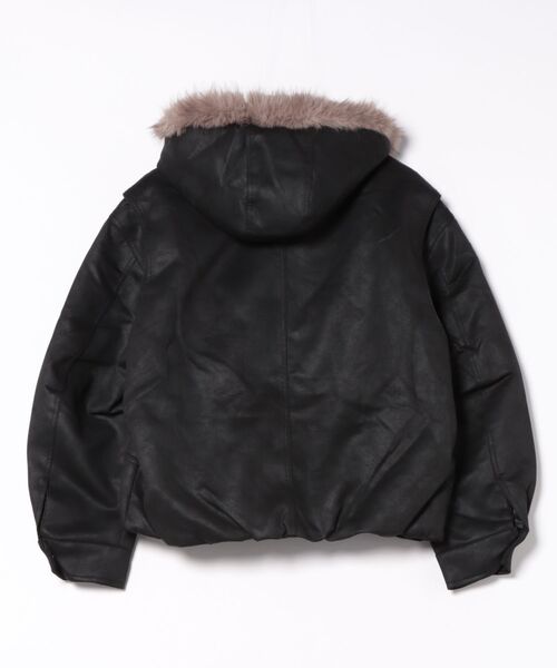 Figments（フィグメンツ）の「N2Bコーティングブルゾン（ミリタリージャケット・レディース・ブラック・FREE）」の11枚目の写真