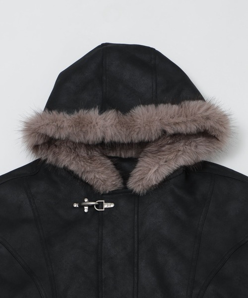 Figments（フィグメンツ）の「N2Bコーティングブルゾン（ミリタリージャケット・レディース・ブラック・FREE）」の3枚目の写真