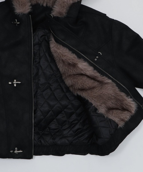 Figments（フィグメンツ）の「N2Bコーティングブルゾン（ミリタリージャケット・レディース・ブラック・FREE）」の6枚目の写真