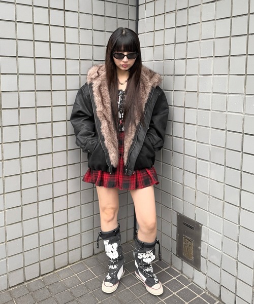 Figments（フィグメンツ）の「N2Bコーティングブルゾン（ミリタリージャケット・レディース・ブラック・FREE）」の17枚目の写真