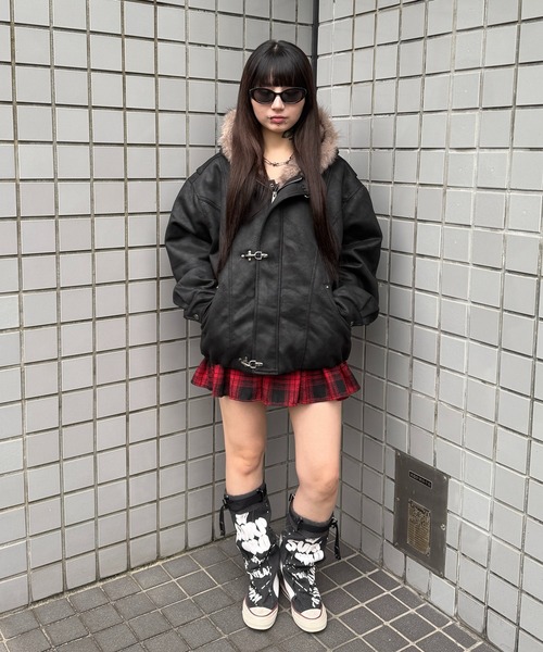 Figments（フィグメンツ）の「N2Bコーティングブルゾン（ミリタリージャケット・レディース・ブラック・FREE）」の19枚目の写真