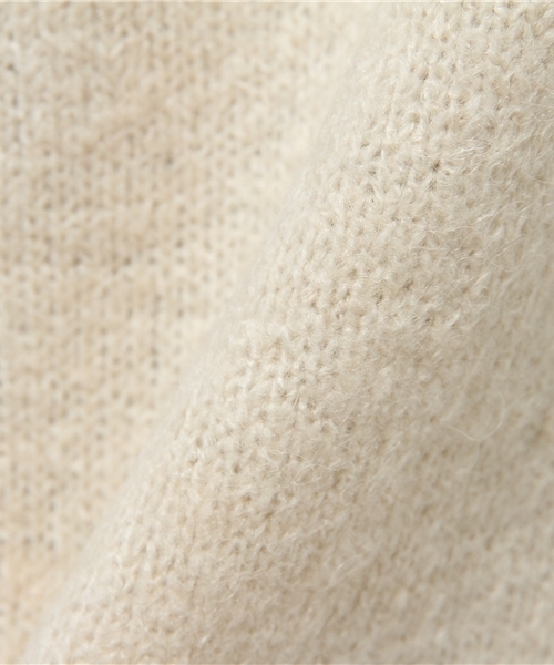 Heather（ヘザー）の「ブークレボーイフレンドニット　705649（ニット/セーター・レディース・チャコールグレー/アイボリー/グレー系その他/ライトピンク・FREE）」の10枚目の写真