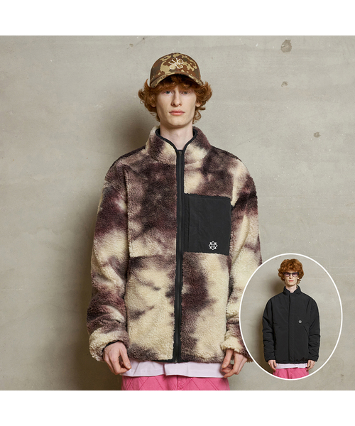UNALLOYED(アナロイド)の「リバーシブルフリースジャケット / ブラック(その他アウター・メンズ・その他・LARGE/SMALL)」の1枚目の写真