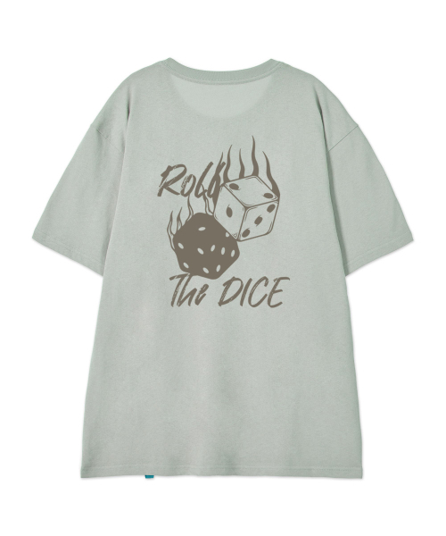 ASTRAL PROJECTION（アストラルプロジェクション）の「[ROLL THE DICE] コットンルーズフィット半袖Tシャツ_ダスティミント（Tシャツ/カットソー・メンズ・その他・LARGE/MEDIUM/X-LARGE/XX-LARGE）」の3枚目の写真