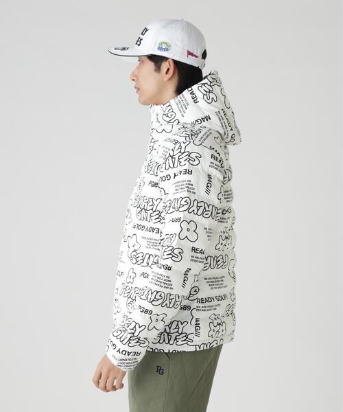 PEARLY GATES（パーリーゲイツ）の「【PEARLY GATES】NyストレッチBIGリップストップ中綿フーディブルゾン ＜ストリート花柄＞（ブルゾン・メンズ・ホワイト系その他・MEDIUM/LARGE/X-LARGE/XX-LARGE）」の6枚目の写真