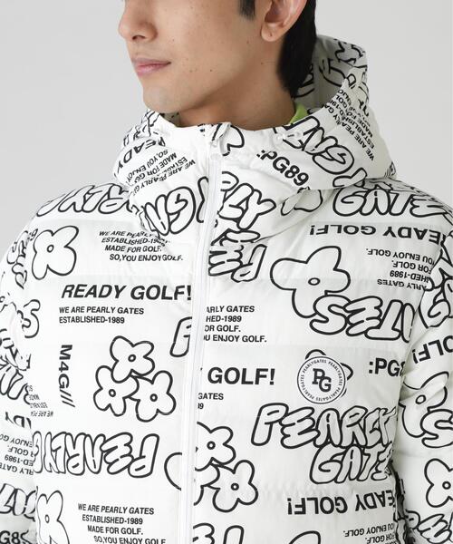 PEARLY GATES（パーリーゲイツ）の「【PEARLY GATES】NyストレッチBIGリップストップ中綿フーディブルゾン ＜ストリート花柄＞（ブルゾン・メンズ・ホワイト系その他・MEDIUM/LARGE/X-LARGE/XX-LARGE）」の4枚目の写真