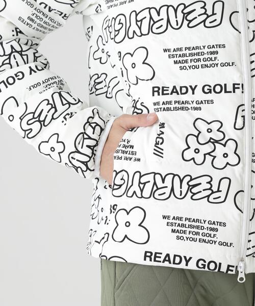 PEARLY GATES（パーリーゲイツ）の「【PEARLY GATES】NyストレッチBIGリップストップ中綿フーディブルゾン ＜ストリート花柄＞（ブルゾン・メンズ・ホワイト系その他・MEDIUM/LARGE/X-LARGE/XX-LARGE）」の2枚目の写真