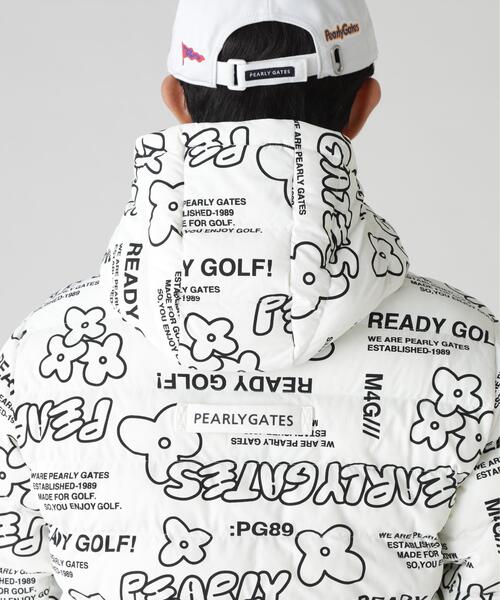 PEARLY GATES（パーリーゲイツ）の「【PEARLY GATES】NyストレッチBIGリップストップ中綿フーディブルゾン ＜ストリート花柄＞（ブルゾン・メンズ・ホワイト系その他・MEDIUM/LARGE/X-LARGE/XX-LARGE）」の15枚目の写真