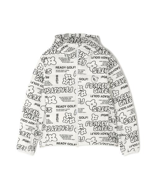 PEARLY GATES（パーリーゲイツ）の「【PEARLY GATES】NyストレッチBIGリップストップ中綿フーディブルゾン ＜ストリート花柄＞（ブルゾン・メンズ・ホワイト系その他・MEDIUM/LARGE/X-LARGE/XX-LARGE）」の14枚目の写真