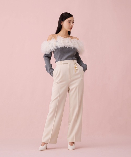 チュールオフショルニット（ニット/セーター）｜EIMY ISTOIRE