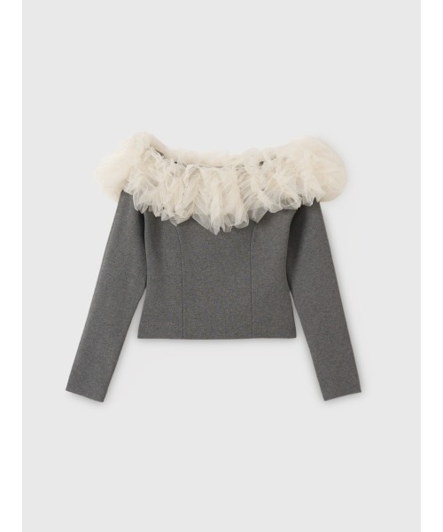 チュールオフショルニット（ニット/セーター）｜EIMY ISTOIRE