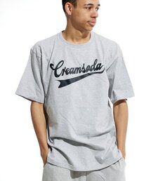 アセンティックロゴ半袖Tシャツグレー黒