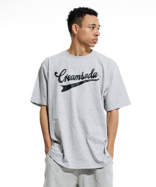 CREAM SODA LAB（クリームソーダラボ）の「アセンティックロゴ半袖Tシャツグレー黒（Tシャツ/カットソー・メンズ・その他・MEDIUM/LARGE/X-LARGE/XX-LARGE）」の4枚目の写真