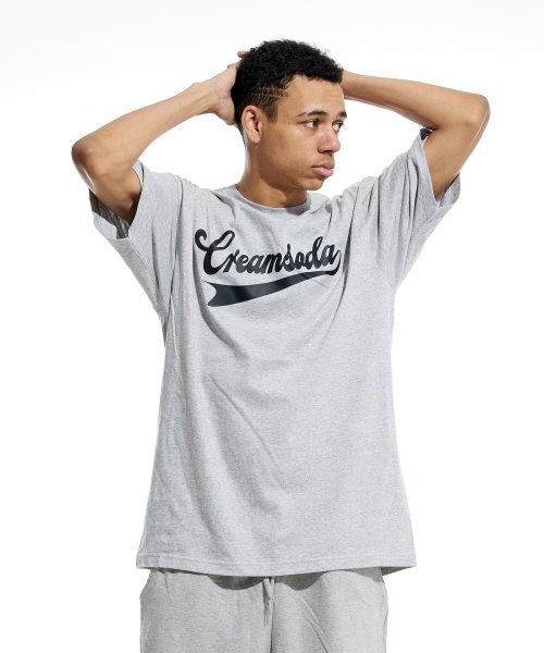 CREAM SODA LAB（クリームソーダラボ）の「アセンティックロゴ半袖Tシャツグレー黒（Tシャツ/カットソー・メンズ・その他・MEDIUM/LARGE/X-LARGE/XX-LARGE）」の5枚目の写真