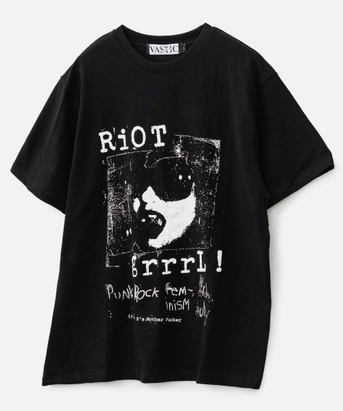 VASTIC(バスティック)の「リオットTシャツ_ブラック(Tシャツ/カットソー・メンズ・その他・MEDIUM/LARGE/X-LARGE)」の1枚目の写真