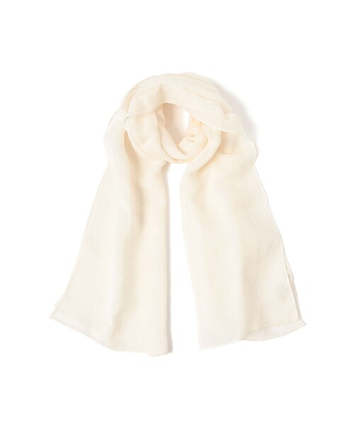 Ray BEAMS(レイビームス)の「コットン リネン ストール(マフラー・レディース・ピンク/オフホワイト・ONE SIZE)」の1枚目の写真