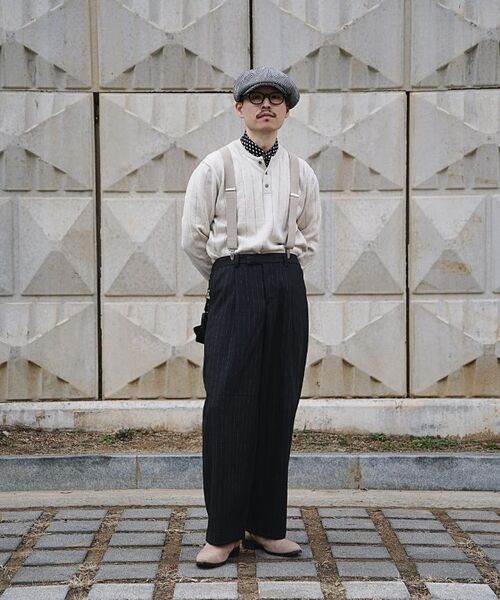 PRAIRIE(KR)(プレーリー)の「ストライプワイドスラックス(グレー)(スラックス・メンズ・その他・SMALL/MEDIUM/LARGE)」の9枚目の写真