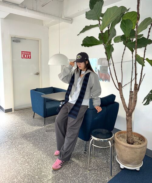PRAIRIE(KR)(プレーリー)の「ストライプワイドスラックス(グレー)(スラックス・メンズ・その他・SMALL/MEDIUM/LARGE)」の6枚目の写真