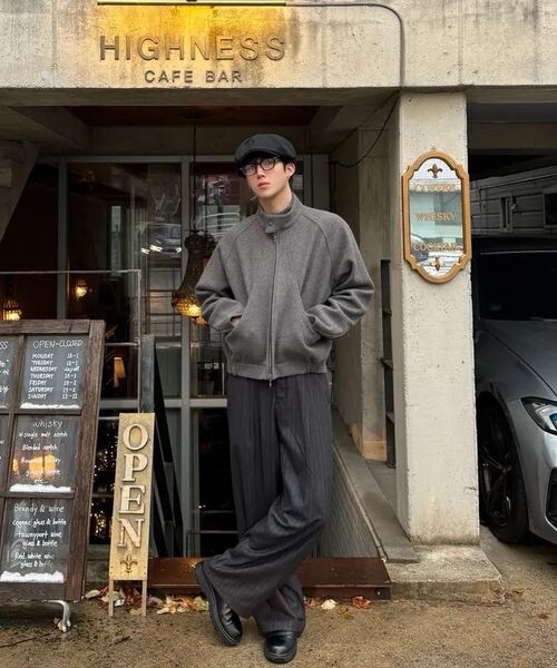 PRAIRIE(KR)(プレーリー)の「ストライプワイドスラックス(グレー)(スラックス・メンズ・その他・SMALL/MEDIUM/LARGE)」の16枚目の写真