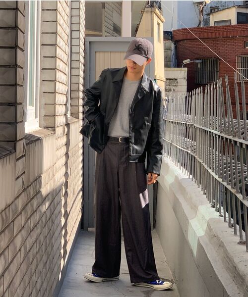 PRAIRIE(KR)(プレーリー)の「ストライプワイドスラックス(グレー)(スラックス・メンズ・その他・SMALL/MEDIUM/LARGE)」の13枚目の写真