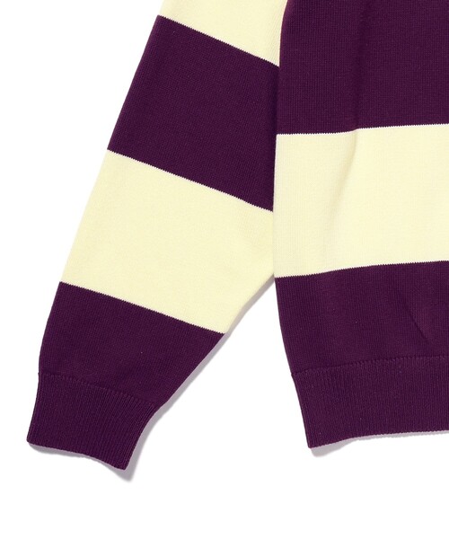 BEAMS（ビームス）の「ワイドフィット 7ゲージ ラガー ニットポロシャツ（ニット/セーター・メンズ・イエロー/パープル・S/M/L/XL）」の15枚目の写真