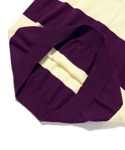 BEAMS（ビームス）の「ワイドフィット 7ゲージ ラガー ニットポロシャツ（ニット/セーター・メンズ・イエロー/パープル・S/M/L/XL）」の16枚目の写真