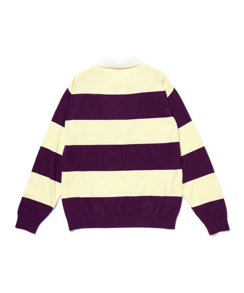 BEAMS（ビームス）の「ワイドフィット 7ゲージ ラガー ニットポロシャツ（ニット/セーター・メンズ・イエロー/パープル・S/M/L/XL）」の17枚目の写真