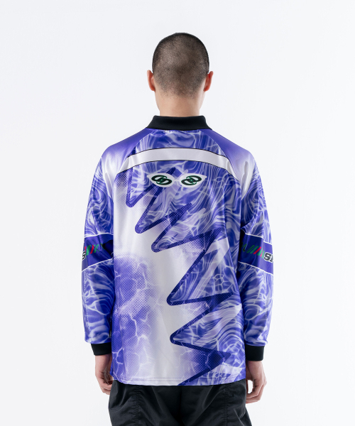 DUCKDIVE(ダックダイブ)の「アンダーウォータースポーツカラージャージロングスリーブパープル(ポロシャツ・メンズ・その他・LARGE/MEDIUM)」の2枚目の写真