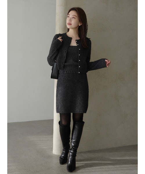 anuans ウールニット セットアップ ヤクウールニットセット（セットアップ）｜anuans（アニュアンス）の