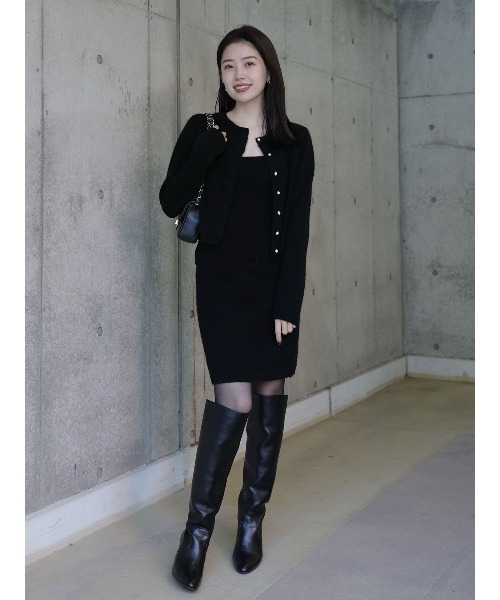 anuans（アニュアンス）の「ヤクウールニットセット（セットアップ・レディース・グレー/カーキブラウン/ブラック・MEDIUM/SMALL）」の17枚目の写真