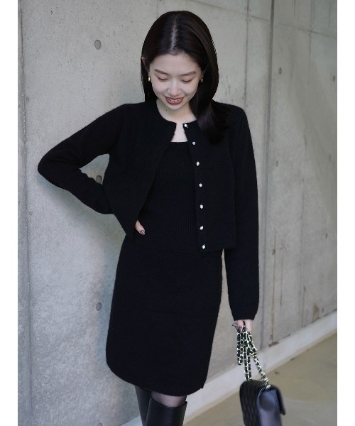 anuans（アニュアンス）の「ヤクウールニットセット（セットアップ・レディース・グレー/カーキブラウン/ブラック・MEDIUM/SMALL）」の19枚目の写真