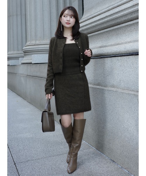 anuans（アニュアンス）の「ヤクウールニットセット（セットアップ・レディース・グレー/カーキブラウン/ブラック・MEDIUM/SMALL）」の20枚目の写真