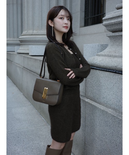 anuans（アニュアンス）の「ヤクウールニットセット（セットアップ・レディース・グレー/カーキブラウン/ブラック・MEDIUM/SMALL）」の22枚目の写真