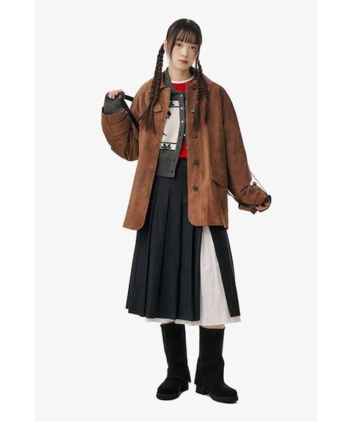 SHOEHI(シューハイ)の「ジャスパー 牛革ウォーマーミドルブーツ(2カラー)_B2666(ブーツ・レディース・ブラウン・24cm/24.5cm/25cm/22.5cm/23cm/23.5cm)」の13枚目の写真