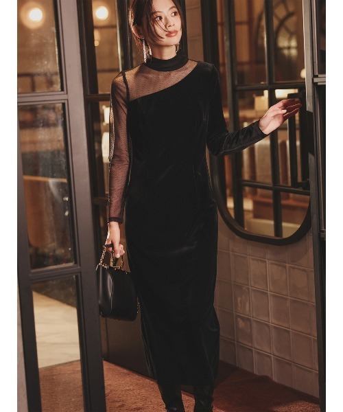 anuans（アニュアンス）の「シアーコンビタイトワンピース（ワンピース