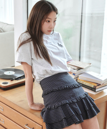 Signature Logo Half-Sleeve T-shirt [white melange]