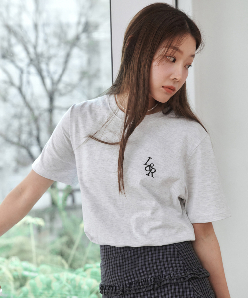 LOSSYROW（ロッシロー）の「Signature Logo Half-Sleeve T-shirt [white melange]（Tシャツ/カットソー・レディース・その他・FREE）」の3枚目の写真