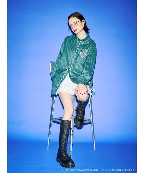 jouetie（ジュエティ）の「【アニメ『ジョジョの奇妙な冒険 ストーンオーシャン』×jouetie】BIGシャツ（シャツ/ブラウス・レディース・その他1/ブラック/アイボリー/ブルー・MEDIUM）」の14枚目の写真