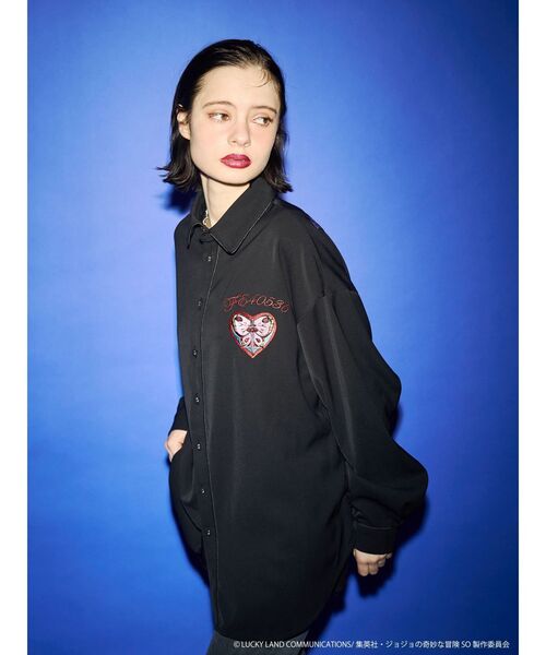 jouetie（ジュエティ）の「【アニメ『ジョジョの奇妙な冒険 ストーンオーシャン』×jouetie】BIGシャツ（シャツ/ブラウス・レディース・その他1/ブラック/アイボリー/ブルー・MEDIUM）」の11枚目の写真
