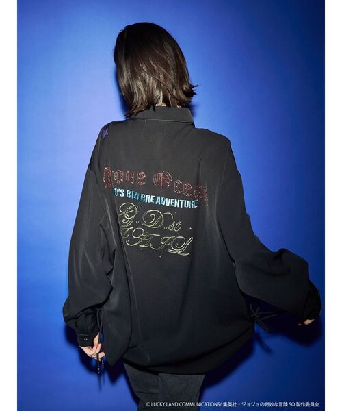 jouetie（ジュエティ）の「【アニメ『ジョジョの奇妙な冒険 ストーンオーシャン』×jouetie】BIGシャツ（シャツ/ブラウス・レディース・その他1/ブラック/アイボリー/ブルー・MEDIUM）」の10枚目の写真