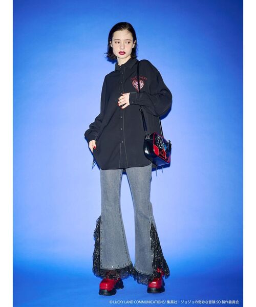 jouetie（ジュエティ）の「【アニメ『ジョジョの奇妙な冒険 ストーンオーシャン』×jouetie】BIGシャツ（シャツ/ブラウス・レディース・その他1/ブラック/アイボリー/ブルー・MEDIUM）」の19枚目の写真