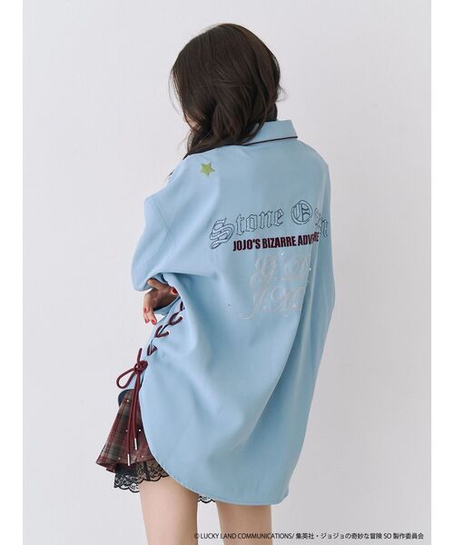 jouetie（ジュエティ）の「【アニメ『ジョジョの奇妙な冒険 ストーンオーシャン』×jouetie】BIGシャツ（シャツ/ブラウス・レディース・その他1/ブラック/アイボリー/ブルー・MEDIUM）」の21枚目の写真