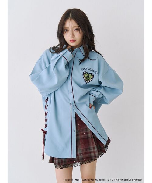 jouetie（ジュエティ）の「【アニメ『ジョジョの奇妙な冒険 ストーンオーシャン』×jouetie】BIGシャツ（シャツ/ブラウス・レディース・その他1/ブラック/アイボリー/ブルー・MEDIUM）」の6枚目の写真