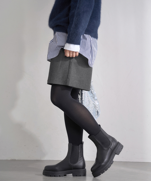 IENA（イエナ）の「ウォッシャブルサキソニーウールショートパンツ（その他パンツ・レディース・チャコールグレー/ブラック・38/36）」の16枚目の写真