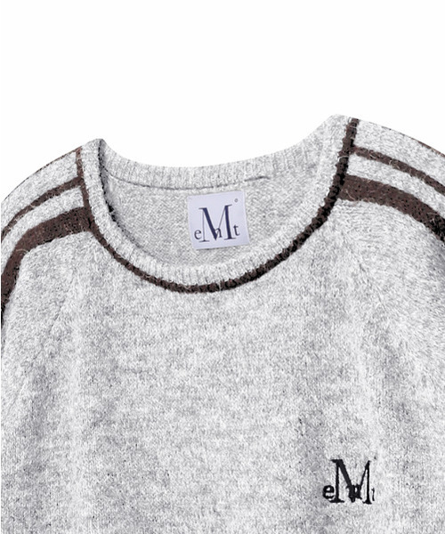 MUCENT(ムセント)の「ヘルネ トラックライン レグラン ルーズフィット ニット 男女共用 (3カラー)(ニット/セーター・レディース・ブルー/チャコールグレー/ホワイト・FREE)」の6枚目の写真