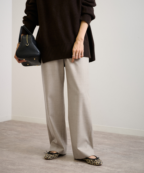 FRAMeWORK（フレームワーク）の「≪手洗い可 / 追加≫ウォッシャブルサキソニーイージーパンツ 2（その他パンツ・レディース・ベージュ/ブラック/グレー/ホワイト・34/36/38/40）」の8枚目の写真