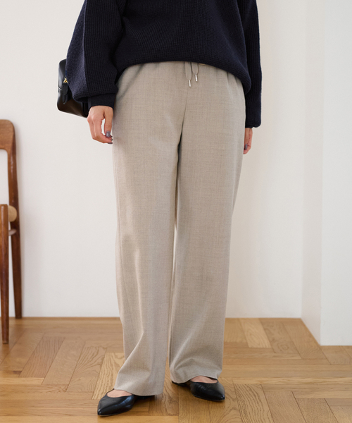 FRAMeWORK（フレームワーク）の「≪手洗い可 / 追加≫ウォッシャブルサキソニーイージーパンツ 2（その他パンツ・レディース・ベージュ/ブラック/グレー/ホワイト・34/36/38/40）」の10枚目の写真