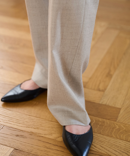 FRAMeWORK（フレームワーク）の「≪手洗い可 / 追加≫ウォッシャブルサキソニーイージーパンツ 2（その他パンツ・レディース・ベージュ/ブラック/グレー/ホワイト・34/36/38/40）」の11枚目の写真