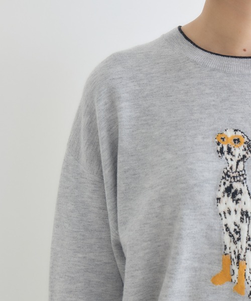 KATHARINE ROSS（キャサリンロス）の「【KATHARINE ROSS】14Gジャガードプルオーバー（ニット/セーター・レディース・ライトグレー/オフホワイト・FREE）」の17枚目の写真