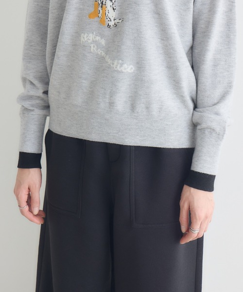 KATHARINE ROSS（キャサリンロス）の「【KATHARINE ROSS】14Gジャガードプルオーバー（ニット/セーター・レディース・ライトグレー/オフホワイト・FREE）」の21枚目の写真